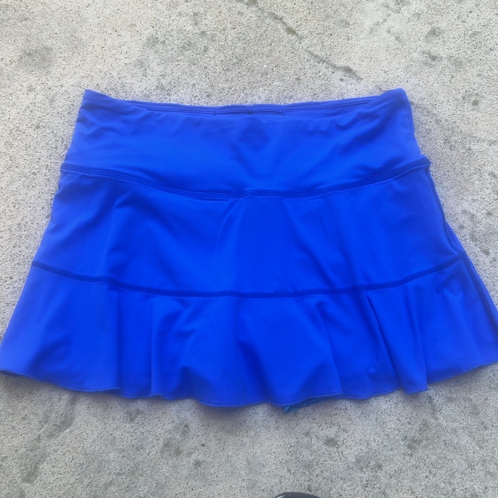 Graced By Grit Womens Royal Blue Short Lined Pickleball Golf Tennis Skort Size S